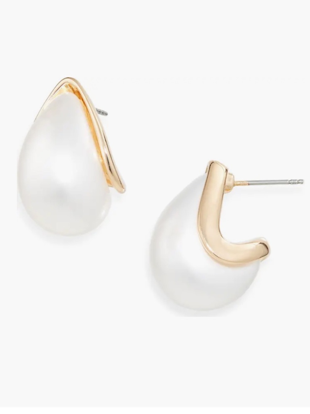 Nordstrom Faux Pearl Teardrop Stud Earrings